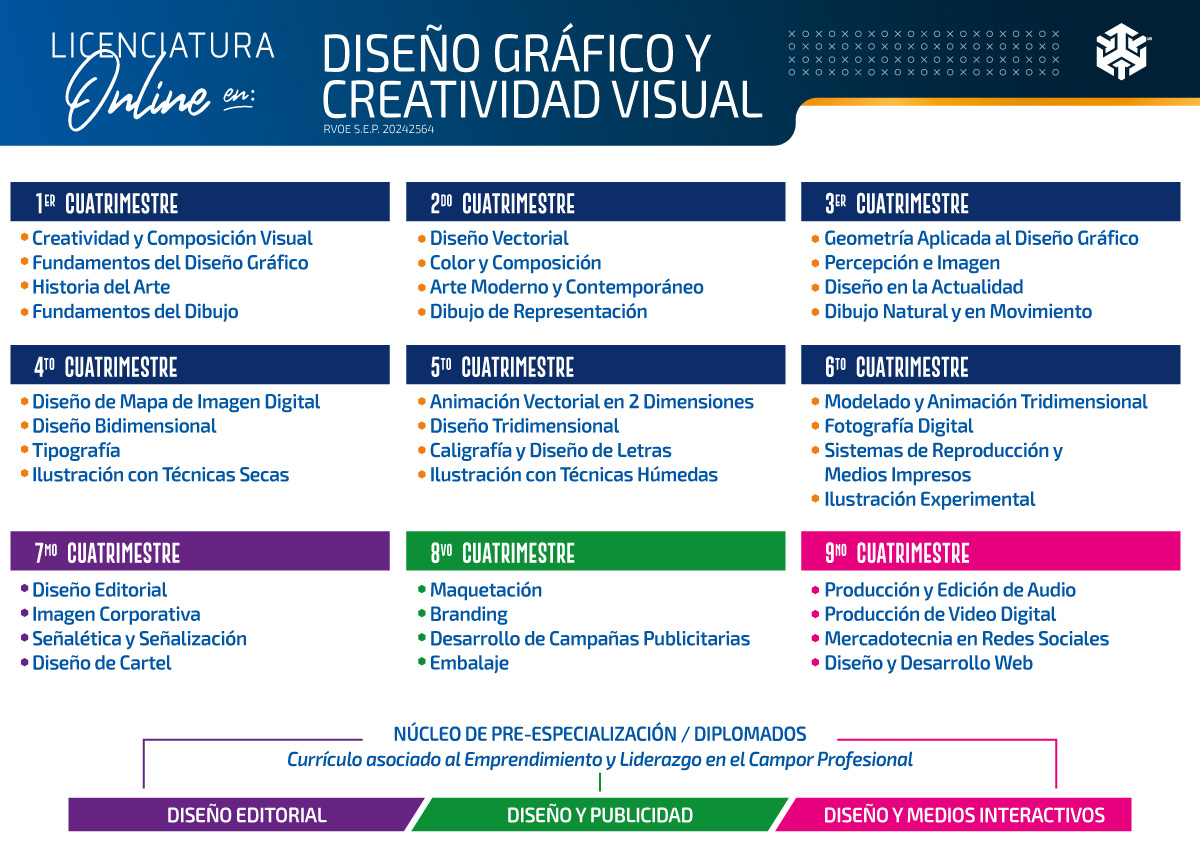 Licenciatura en Diseno Grafico y Creatividad Visual en Linea